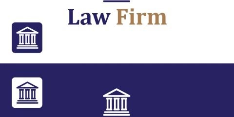 Free Law Firm Vector Logo with Icon Design by GraphicMore