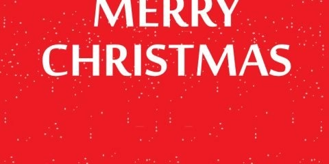 Free Merry Christmas Background Illustration With Typography Design