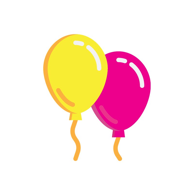 Free Vector Balloons for Birthday Party Celebration