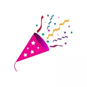 Free Vector Popper for Birthday Party Celebration
