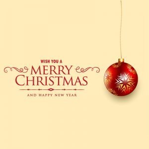 Merry Christmas Card Design Free Vector Download by GraphicMore