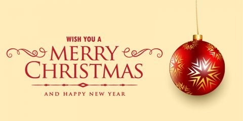 Merry Christmas Card Design Free Vector Download by GraphicMore