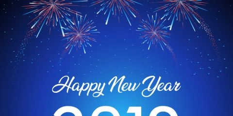 Download New Year 2019 Greeting Card Design Free Vector