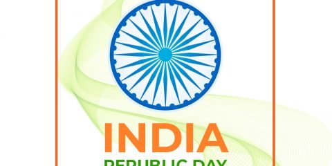 India Republic Day Greeting Card Free Vector Design