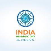 India Republic Day Greeting Card Vector Design