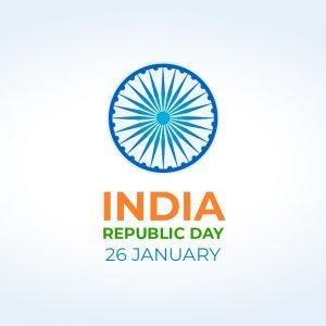 India Republic Day Greeting Card Vector Design