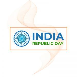 Republic Day of India Greeting Card Free Vector Design