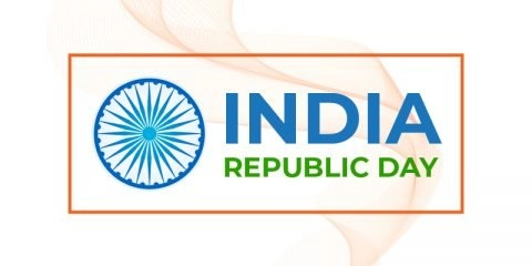 Republic Day of India Greeting Card Free Vector Design