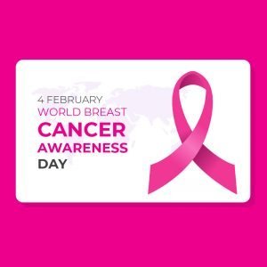 World Breast Cancer Awareness Day Card Design Free Vector
