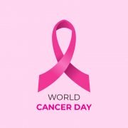 World Cancer Day Free Vector Card Corporate Design