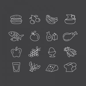 16 Food Icons Collection Free Vector Download