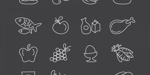 16 Food Icons Collection Free Vector Download