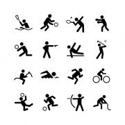 16 Sports Icons Collection Free Vector Download