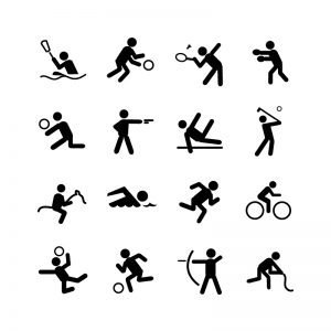 16 Sports Icons Collection Free Vector Download