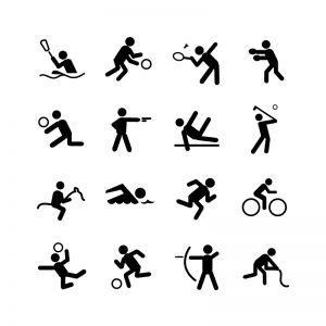 16 Sports Icons Collection Free Vector Download