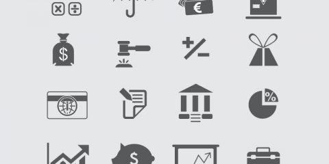 Banking & Finance Icons Design Collection Free Vector