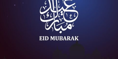 Eid Al Fitr Greeting Card Design Free Vector Download