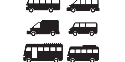 Minibus Vector Icon Free Collection Design