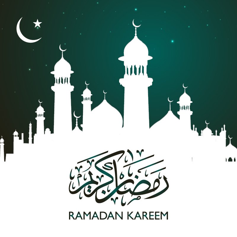 Ramadan Kareem Banner  with Calligraphy Design  Free Vector 