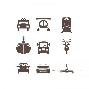 Transport Icons Set Design Free Vector Download