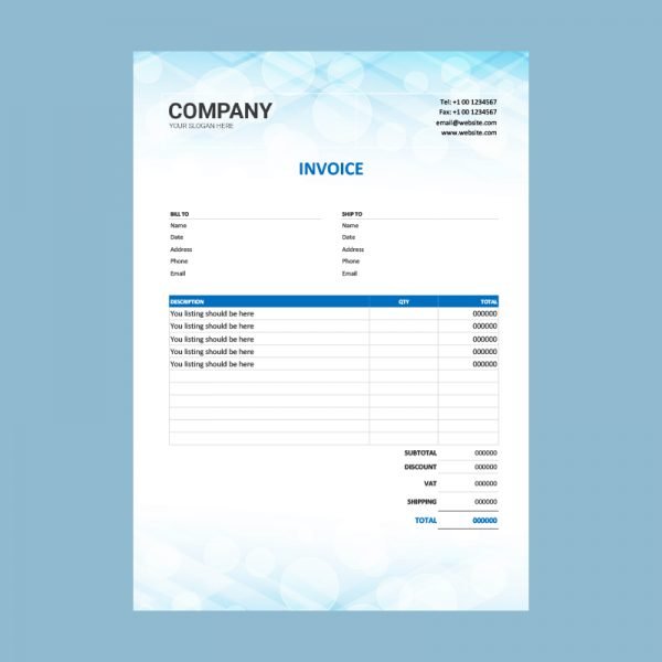 Invoice Template In Word from www.graphicmore.com