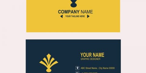 Bank or Financial Company Business Card Template Design Free PSD