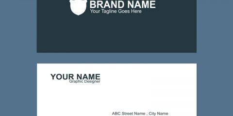 Brand Company Business Card Template Design Free PSD Download