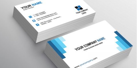 Clean & Elegant Business Card Template Free PSD Download