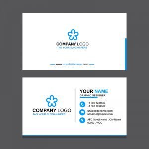 Clean & Professional Business Card Template Design Free PSD Download