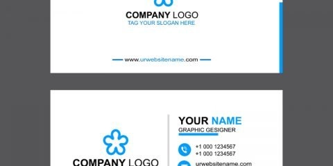 Clean & Professional Business Card Template Design Free PSD Download