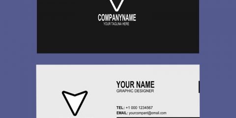 Design Company Dark Business Card Mockup Template Design Free PSD Download