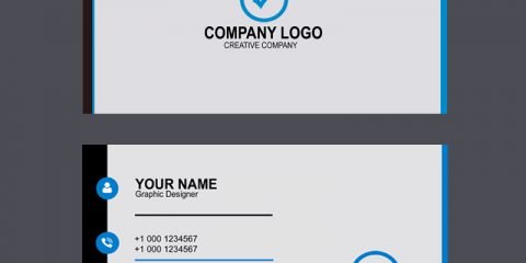 Design Company Professional Business Card Template Design Free PSD