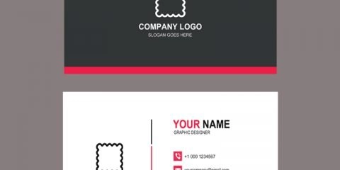 Fashion Design Company Business Card Template Design PSD