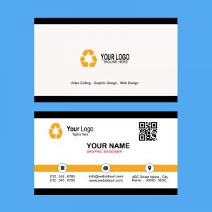 Gold & Black Business Card Template Free Design PSD