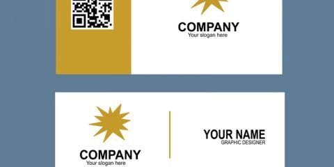 Gold & Black Color Business Card Template Design Free PSD