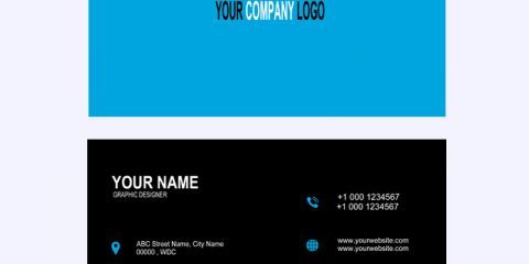 Graphic Design Company Business Card Template Design PSD