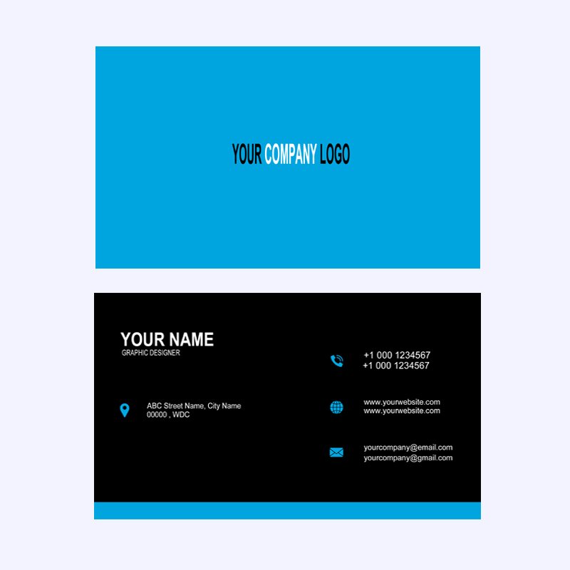 Graphic Design Company Business Card Template Design PSD