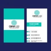 Graphic Design Company Vertical Business Card Template PSD