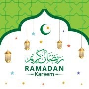 Ramadan Kareem with Stars Vector Design Free Download