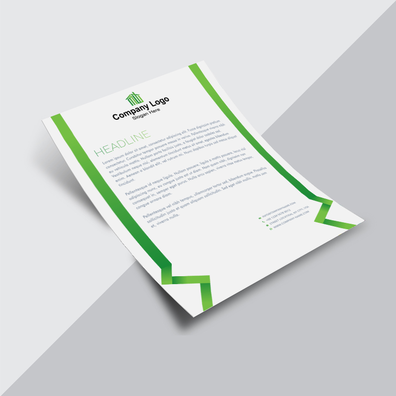 Business letterhead free download in the vector format