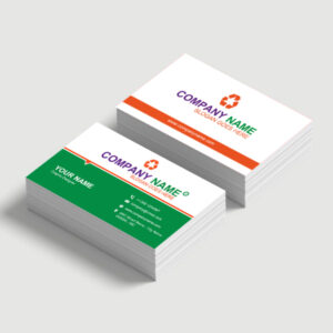 Green and Red creative business card free download psd format