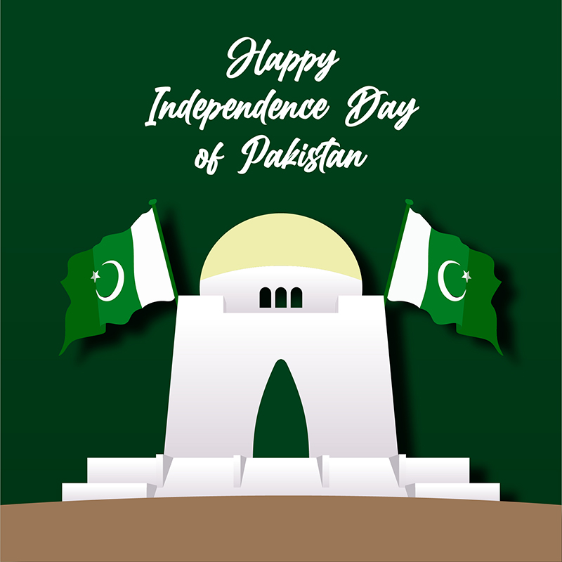 14th August Happy Independence Day Celebration Free Vector File Download