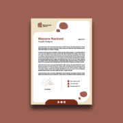 Modern letterhead free download in vector file