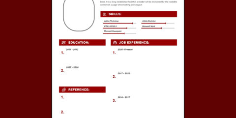 CV Templates free download in the PSD format