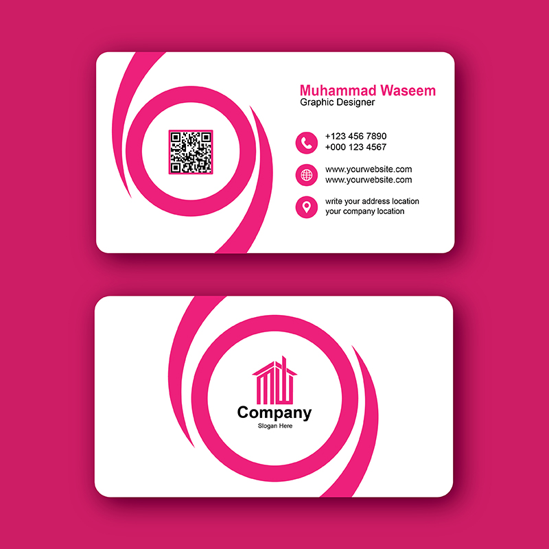 Clean Business Card Design free download in the vector file