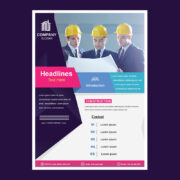 Construction Brochure free download in the vector format