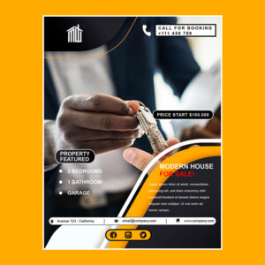 Real Estate and Corporate Flyer free download in vector format