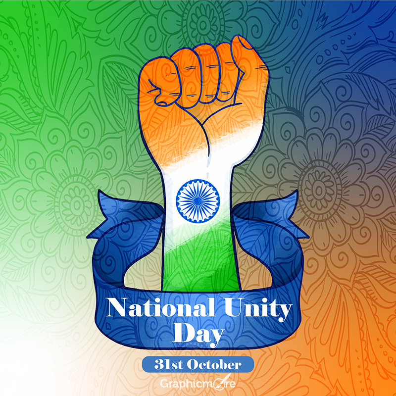 National Unity Day Template free vector download