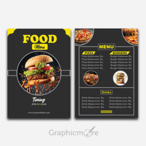 Food Menu Templates free download in vector formats