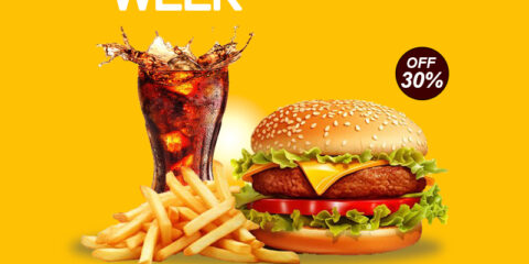 Burgers Week Posters free download in PSD format